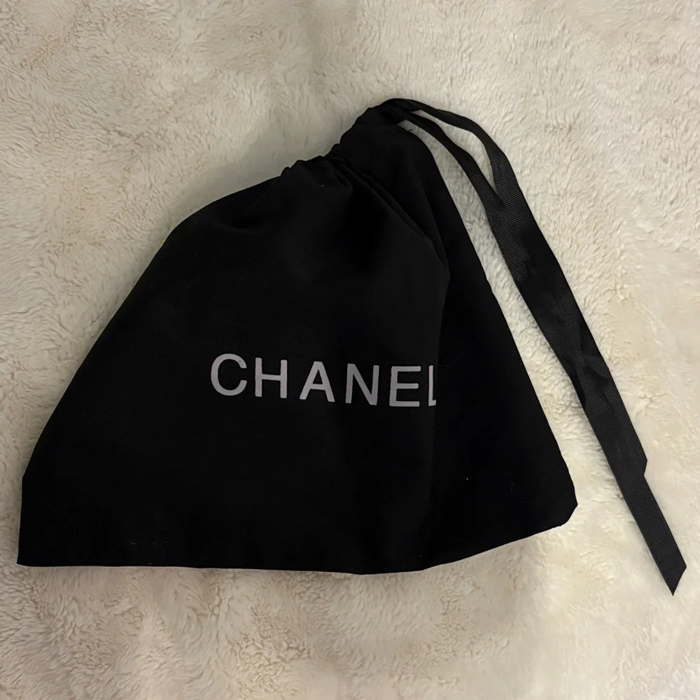 CHANEL Black Drawstring Dust Bag